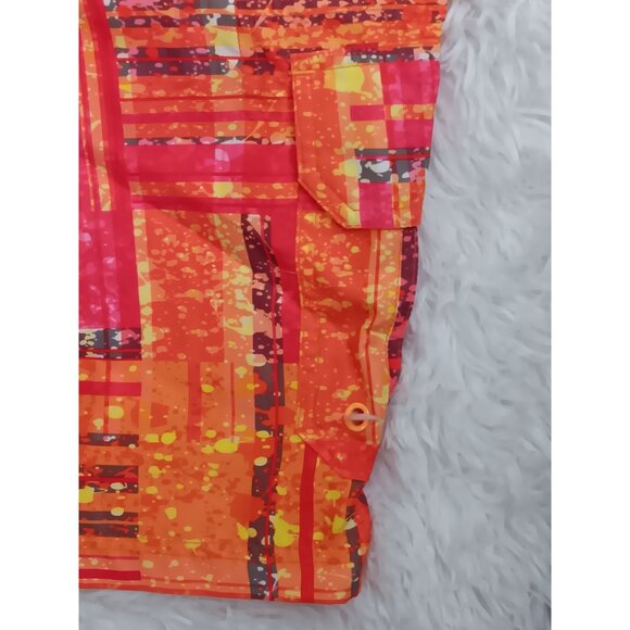 Orageous Mens M Swim Trunks Orange Board Shorts Water Sports Lake Pool Cargo Poc - Picture 5 of 7